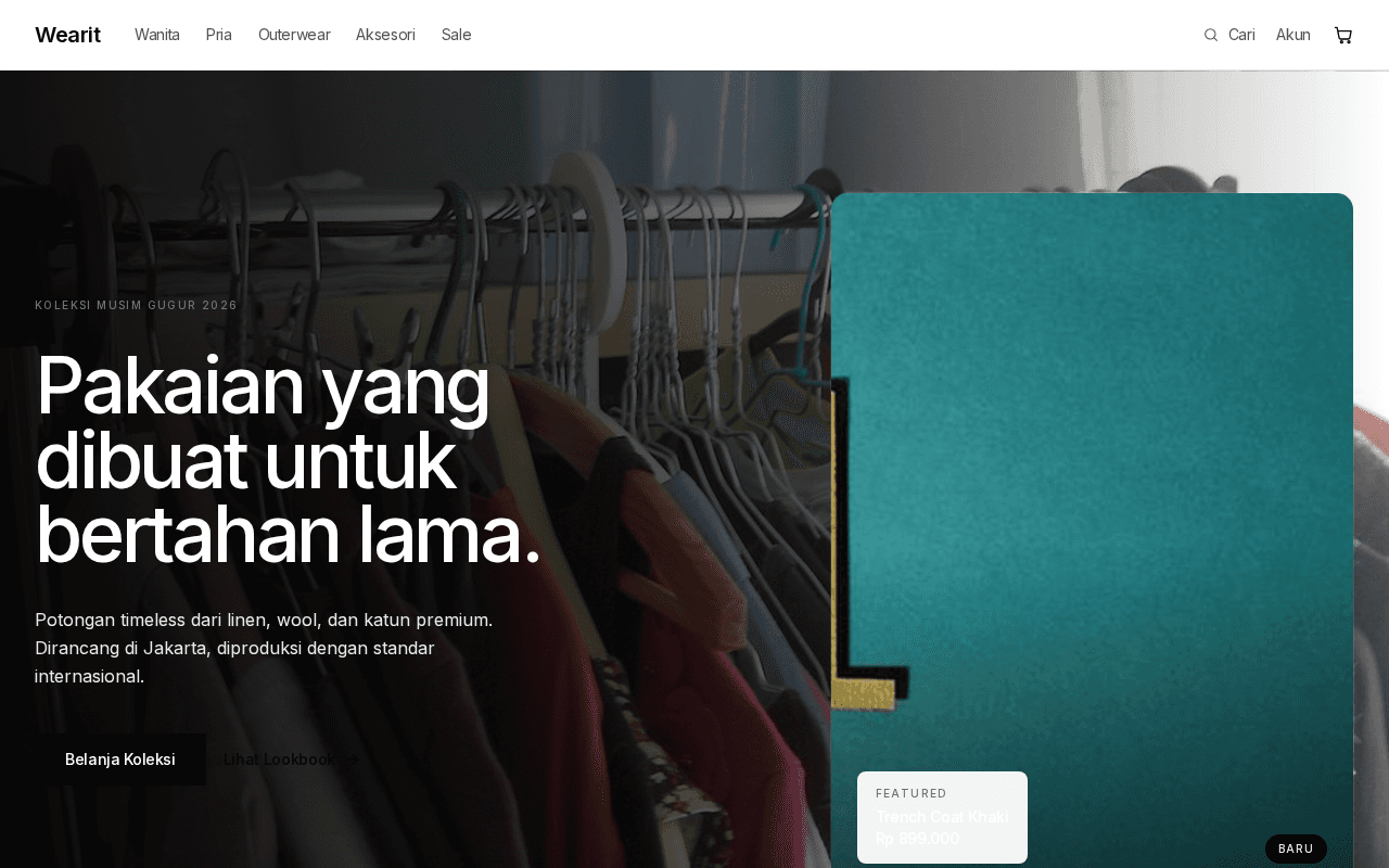 Fashion Store template preview