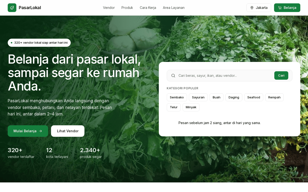 Pasar Lokal template preview